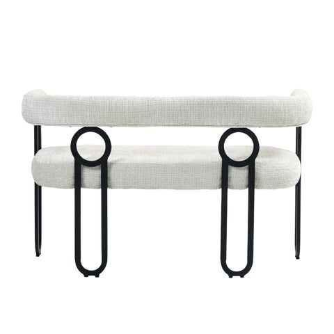 Rootz Double Sofa - Love Seat - Modern Couch - Chenille Fabric - 118cm x 53cm x 71cm - Ergonomic Comfort