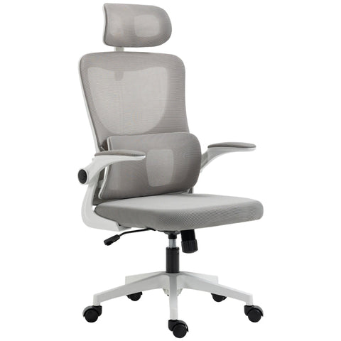 Rootz Vinsetto Office Chair - Ergonomic Desk Chair - Adjustable Computer Chair - Ultimate Comfort - Lumbar Support - Tilting Backrest - 60cm x 59cm x 114-122cm - Mesh & Foam