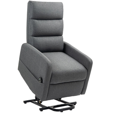 Rootz Electrical Relaxation Armchair - Power Recliner - TV Chair - Standing Aid - 62cm x 86.5cm x 105cm - Soft Foam Comfort