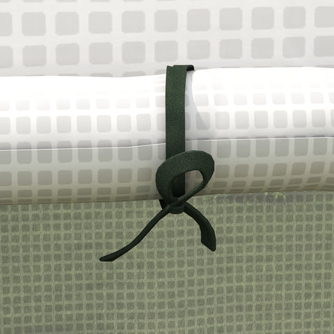 Rootz Greenhouse Film Replacement - Waterproof Tarpaulin - UV-Resistant Cover - Easy Access - 140 x 143 x 190cm White