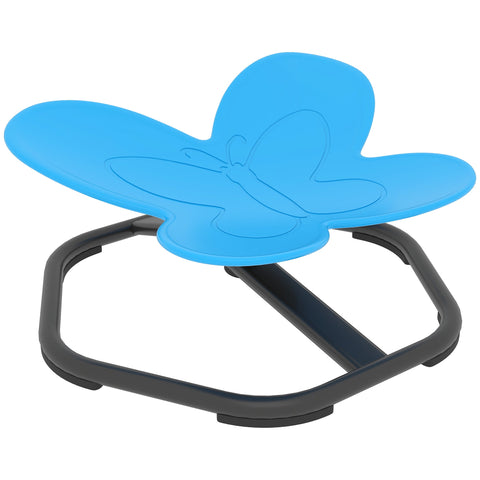 Rootz Sensory Swivel Chair for Children - Butterfly Form - Kids Balance Booster - Promotes Coordination - Blue - 57L x 56.5H cm