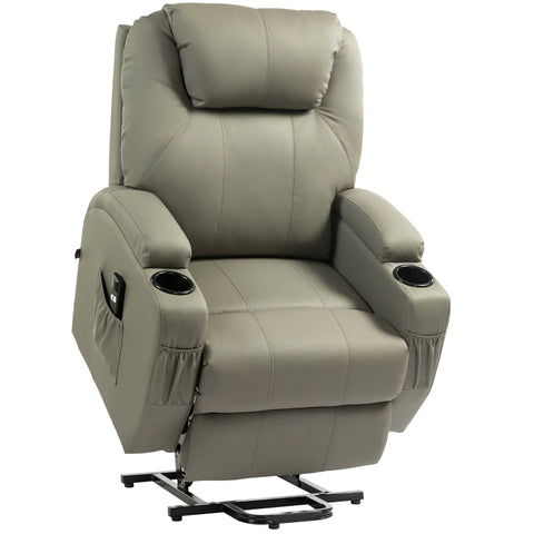Rootz Electric Stand-Up TV Recliner - Cinema Seat - Remote Control Recliner - Senior Chair - 85cm x 92cm x 109cm