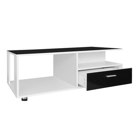 Rootz LED Coffee Table - Modern Center Table - Illuminated Living Room Table - App-Controlled Lighting - 110L x 38.5W x 55H cm