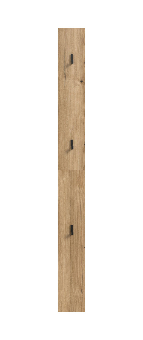 Rootz Hook Panel - Coat Rack - Wall Organizer - Easy Installation - 15x160x2 cm Brown Imitation