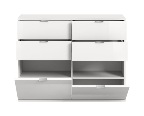 Rootz Chest of Drawers - Dresser - Storage Unit - Ample Space - 120cm x 85cm x 34cm