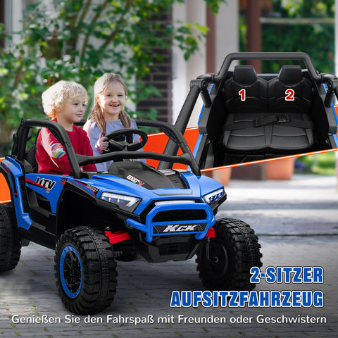 Rootz Children's Electric UTV Car - Kid's Ride-On Car - Remote Control SUV - 1 Hour Drive - 117cm x 72cm x 67cm