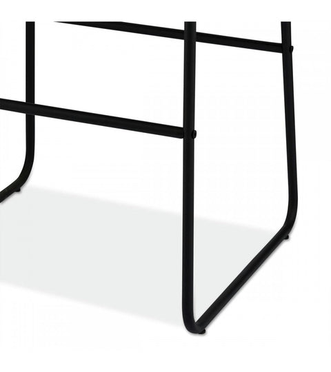 Rootz Bar Stool - Counter Stool - High Chair - Faux Leather - Ergonomic Design - Easy Maintenance - Durable - 46cm x 54cm x 97cm