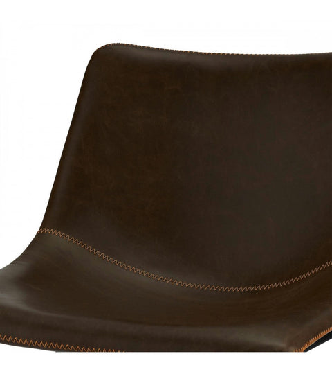 Rootz Bar Stool - Counter Stool - High Chair - Faux Leather - Ergonomic Design - Easy Maintenance - Durable - 46cm x 54cm x 97cm