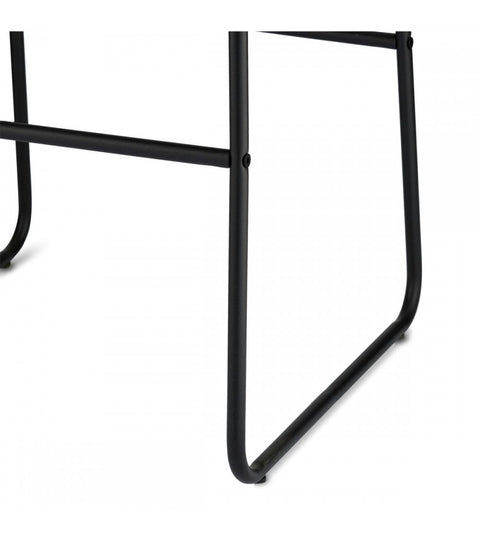 Rootz Bar Stool - Counter Stool - High Chair - Faux Leather - Metal Frame - Comfortable Seating - Elegant Design - Easy Maintenance - 46cm x 54cm x 97cm