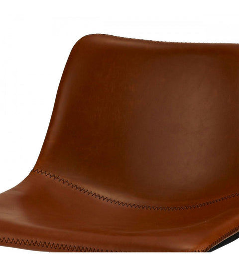 Rootz Bar Stool - Counter Stool - High Chair - Faux Leather - Durable & Easy Maintenance - Elegant & Versatile - 46cm x 54cm x 97cm