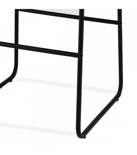 Rootz Bar Stool - Counter Stool - High Chair - Faux Leather - Durable & Easy Maintenance - Elegant & Versatile - 46cm x 54cm x 97cm