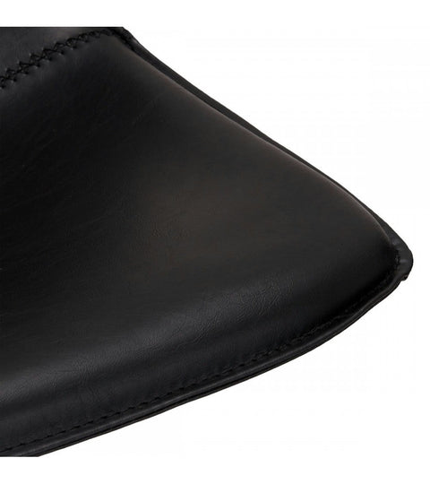 Rootz Bar Stool - Swivel Bar Chair - Comfortable Counter Stool - 360° Swivel, Supreme Comfort, Easy Maintenance - 48cm x 57cm x 98cm - Metal and Faux Leather