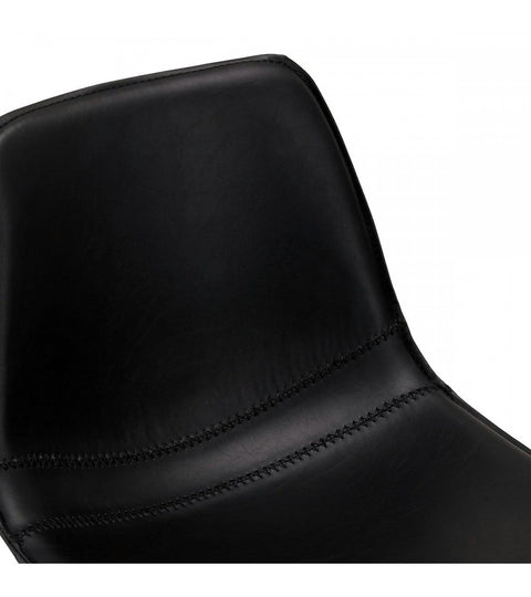 Rootz Bar Stool - Swivel Bar Chair - Comfortable Counter Stool - 360° Swivel, Supreme Comfort, Easy Maintenance - 48cm x 57cm x 98cm - Metal and Faux Leather