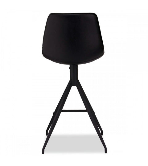 Rootz Bar Stool - Swivel Bar Chair - Comfortable Counter Stool - 360° Swivel, Supreme Comfort, Easy Maintenance - 48cm x 57cm x 98cm - Metal and Faux Leather