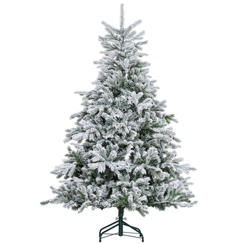 Rootz Snow-Covered Artificial Christmas Tree - Winter Tree - Festive Decor - Flame Retardant - Ø115cm x 180cm