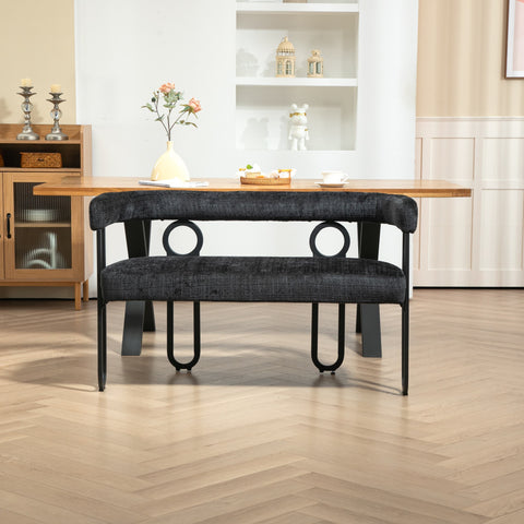 Rootz Double Sofa - Chenille Sofa Bed - Modern Couch - Comfort & Style - 118L x 53W x 71H cm