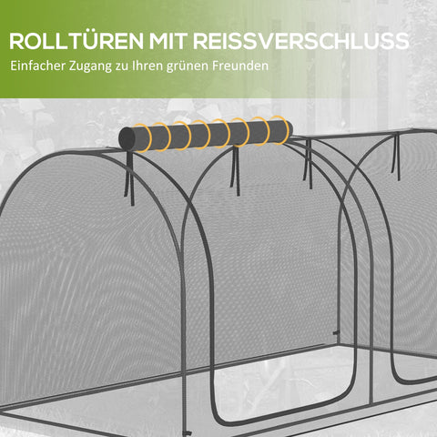 Rootz Garden Netting Plant Protection Tent - Pest Net - Insect Protection - Windproof - 249 x 120 x 120 cm