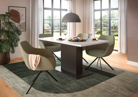 Rootz Extendable Dining Table - Dining Desk - Convertible Table - High-Quality & Durable - 150-190x76x80cm