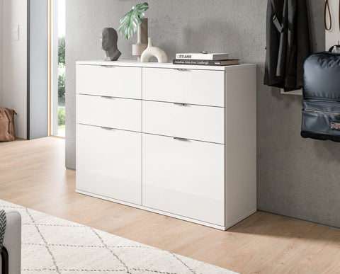 Rootz Chest of Drawers - Dresser - Storage Unit - Ample Space - 120cm x 85cm x 34cm