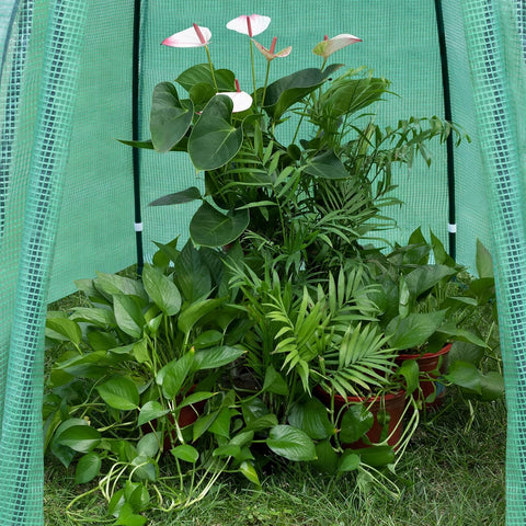 Rootz Conical Greenhouse - Plant Shelter - Winter Garden House - PE Fabric - 240cm x 200cm x 240cm