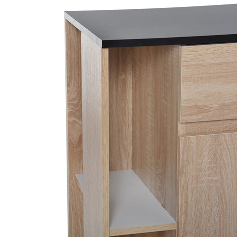 Rootz Kitchen Trolley - Serving Cart - Multifunctional Trolley - Ample Storage - 78cm x 39.5cm x 88.5cm