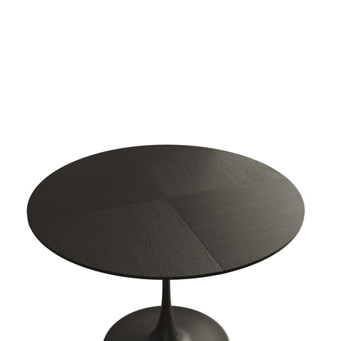 Rootz Modern Round Dining Table - Patchwork Plates - Metal Base - Durable Stability - 120cm x 120cm x 75cm
