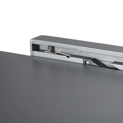 Rootz Expandable Garden Table - Outdoor Table - Aluminum Dining Table - Seats 6 - 80/160L x 80B x 75H cm - Anthracite Gray