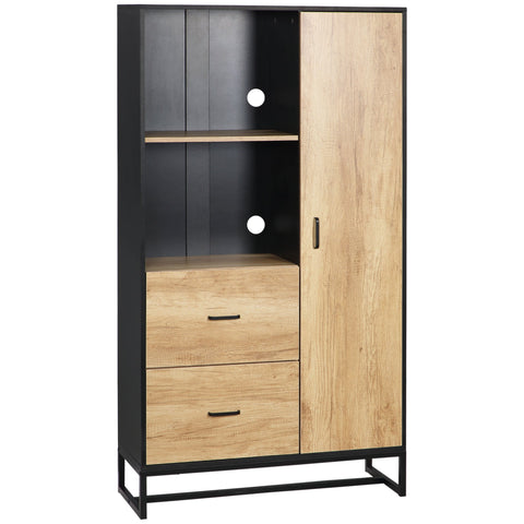 Rootz Kitchen Cabinet - Sideboard - Storage Unit - Ample Storage - 88cm x 35cm x 160cm