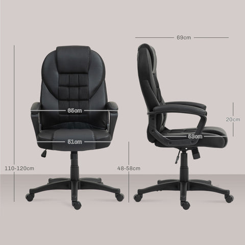 Rootz Office Chair - Ergonomic Chair - Desk Chair - Rocking Function - 360° Rotatable - 65x69x110-120cm