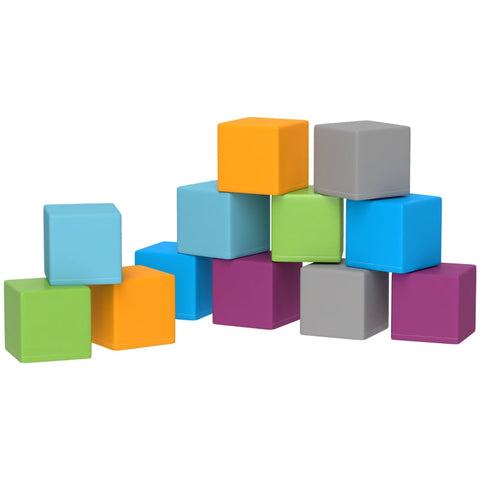 Rootz Soft Building Block Set - Foam Blocks - Educational Toy - Balance & Coordination Development - 20cm x 20cm x 20cm