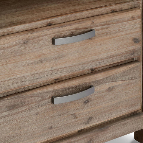 Rootz Bookcase - Storage Shelf - Display Cabinet - Solid Acacia Wood and MDF - Elegant Design - Ample Storage - Durable Construction - 80cm x 40cm x 200cm