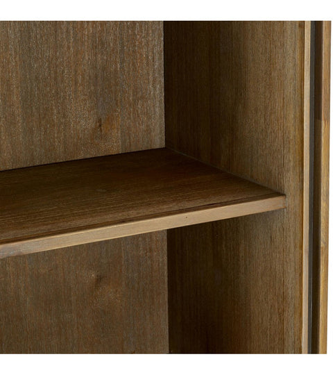 Rootz Boekenkast - Opbergplank - Vitrinekast - Massief acaciahout - Duurzaam en stevig - Elegant ontwerp - Eenvoudig onderhoud - 60 cm x 40 cm x 187 cm