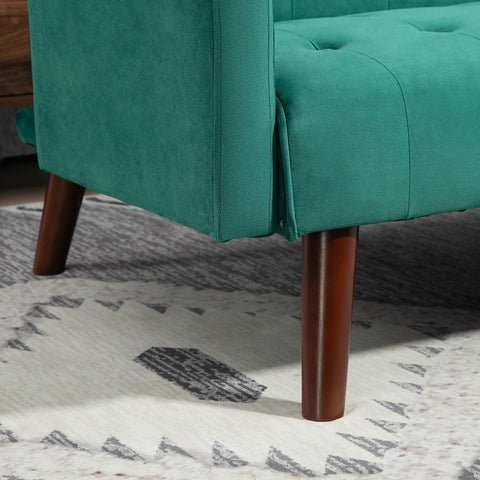 Rootz 3-Seater Sofa Sofa - Elegant Padded Couch - Velvet Sofa Bed - Click-Clack Mechanism - 183cm x 79cm x 73.5cm