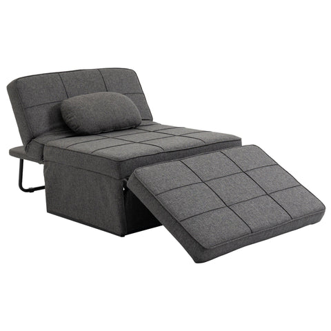 Rootz 3-in-1 Armchair Bed - Convertible Chair - Adjustable Lounger - 200kg Load Capacity - 95cm x 179cm x 78cm