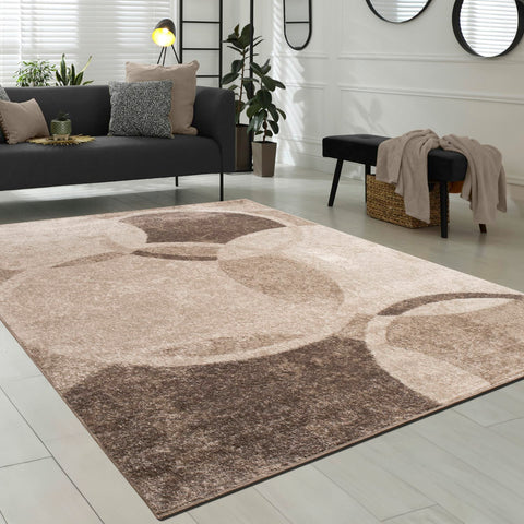 Modern Oriental Rug – Soft Short Pile, Durable & Moroccan Pattern – Easy Care