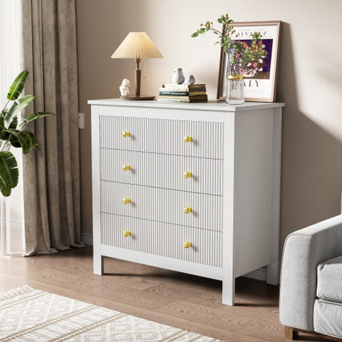 Rootz Elegant Sideboard - Chic Storage Cabinet - Luxury Drawers - Ample Storage - 79cm x 39.5cm x 80.5cm