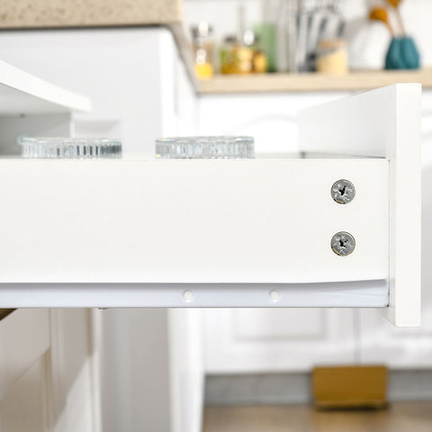 Rootz Kitchen Buffet Cabinet - Kitchen Storage - Contemporary Kitchen Furniture - Multiple Storage Options - 80cm x 48cm x 170cm