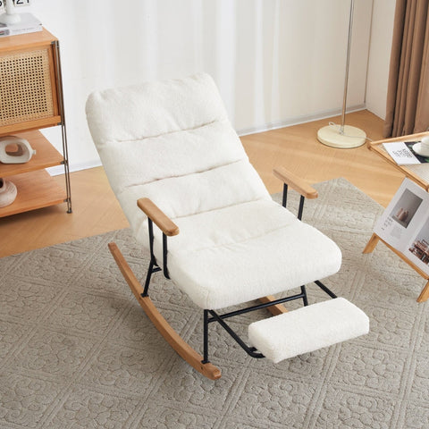 Rootz Ergonomic Rocking Chair - Recliner - Lounge Chair - Optimal Comfort - 58cm x 102cm x 100cm