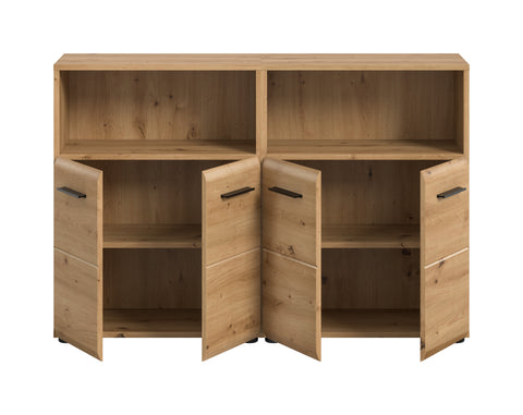 Rootz Bathroom Combination Set - Brown - Stylish Storage Cabinets - Easy Clean MDF - 120x80x30 cm