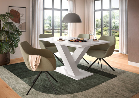 Rootz Extendable Dining Table - Spacious Dining Table - Adjustable Table - Durable & Easy Cleaning - 150-190 x 76 x 80 cm