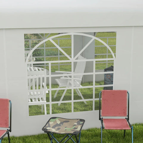 Rootz Replacement Wall for Beer Tent - Side Panel - Party Tents - Waterproof - Easy Assembly - White - 6x2m