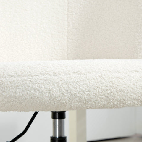 Rootz Ergonomic Office Chair, Swivel Chair - Height Adjustable, Max Load 120kg, 62x64x83-89cm, Modern Design - White