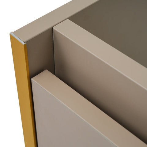 Rootz Light Brown Bathroom Furniture Set - Washbasin Cabinet - Vanity Unit - Easy to Clean - 90cm x 47cm x 48cm & Mirror Cabinet 80cm x 12cm x 75cm