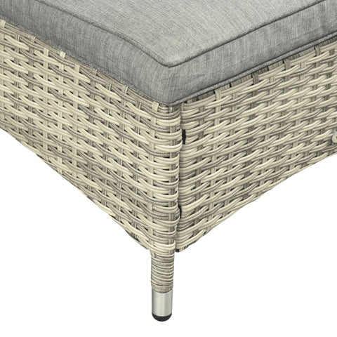 Rootz 3-delige set ligstoel - tuinligstoel - tuinmeubilair - weerbestendig - verstelbaar comfort - gemakkelijke mobiliteit - ligstoel: 200 cm x 73 cm x (30-103) cm, tafel: 40 cm x 40 cm x 40 cm