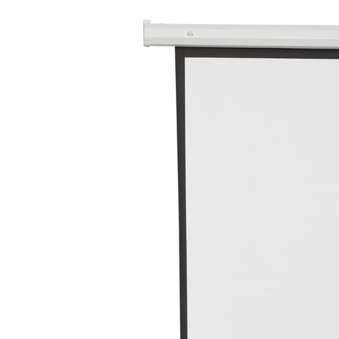 Rootz Motorized Projector Screen - Cinema Screen - Projection Screen - Durable Fabric - 171cm x 130cm - White - Compact Design