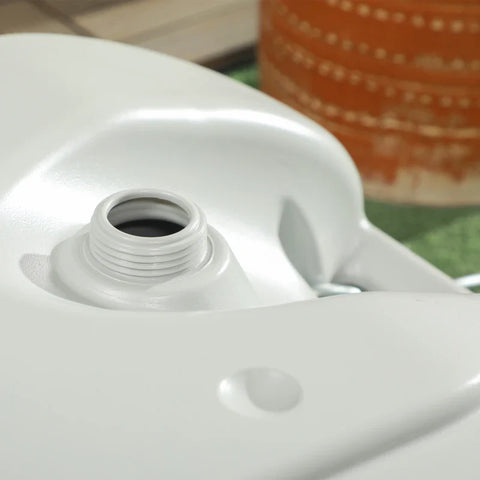 Rootz Wastewater Tank - 40L-rollable - Sprintz-free - Metal Handle - Flexible Usage - Durable HDPE Plastic - Gray - 37L x 23W x 80H cm