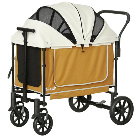 Rootz Dog Car - Pet Buggy - Foldable Pet Stroller - Durable Oxford Fabric - 110cm x 65cm x 102cm
