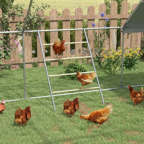 Rootz Chicken Sitting Ladder - Chicken Perch - Poultry Roosting Rack - Weatherproof - 140cm x 86cm x 2.5cm - For 4-6 Chickens