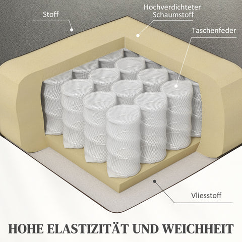 Rootz Recliner Chair - Adjustable Armchair - Lounger with Footrest - Pocket Spring Seat, Side Pockets - 84cm x 89cm x 105cm - Grey