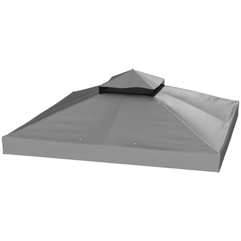 Rootz 3m x 3m Gazebo Replacement Roof - Gazebo Tarpaulin - Sun Shade - UPF30+ Protection - 300cm x 300cm